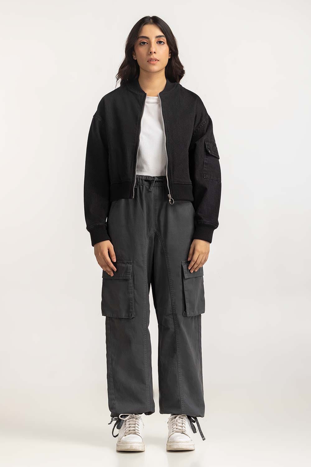Denim Bomber Jacket