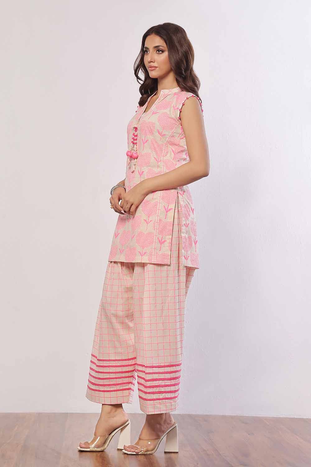 2 Piece Unstitched Lacquer Printed Jacquard Suit