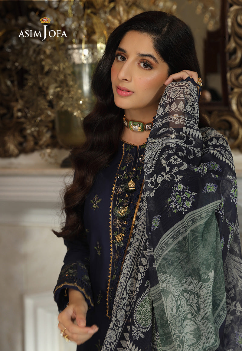 AJAI-34  EMBROIDERED CAMBRIC 2 PCS