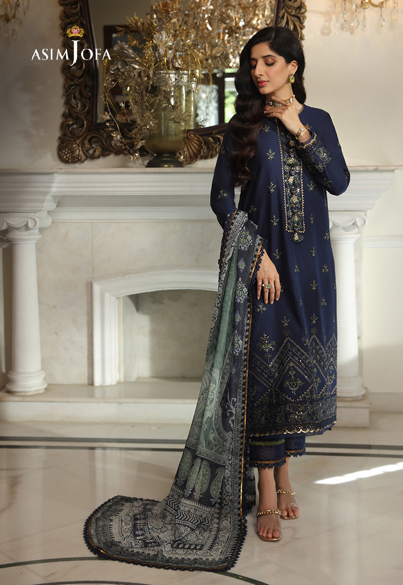 AJAI-34  EMBROIDERED CAMBRIC 2 PCS