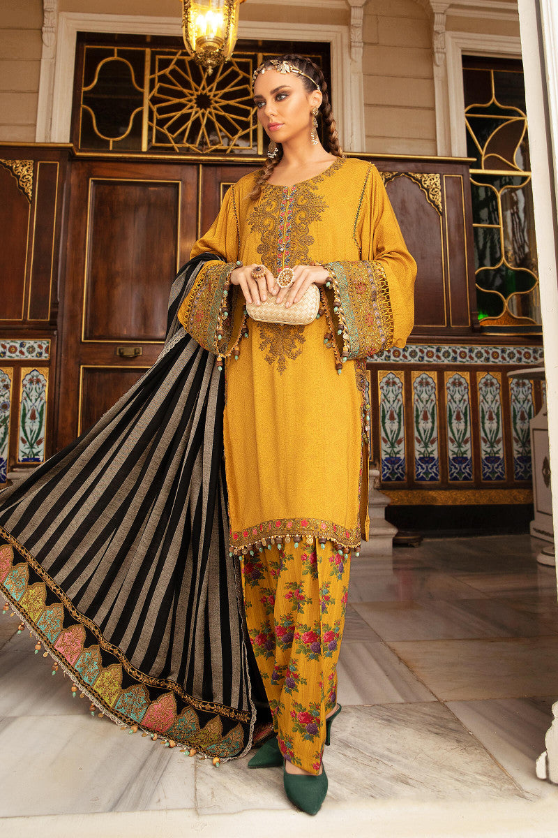 Unstitched Linen DL-909-Mustard