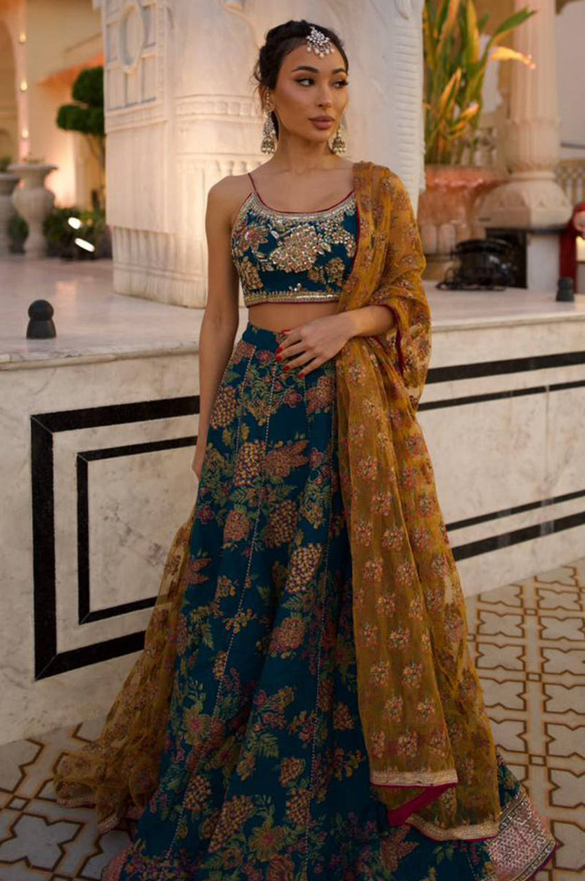 Deep Lake Lehnga Choli