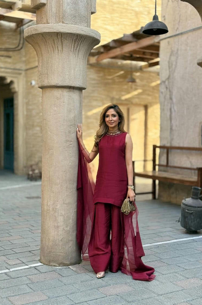 Burgundy Silk