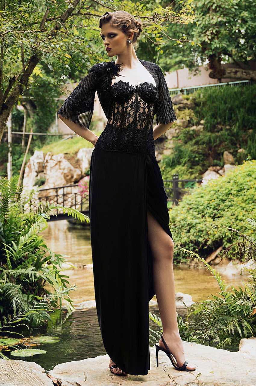 Black Sarong Rose - Corset