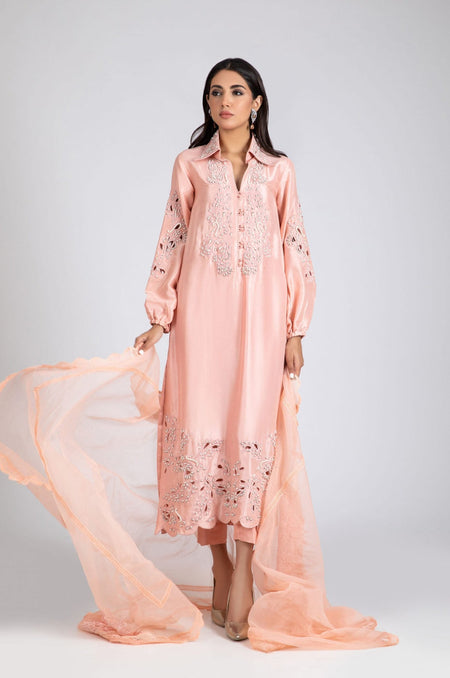 Coral Pink Silk
