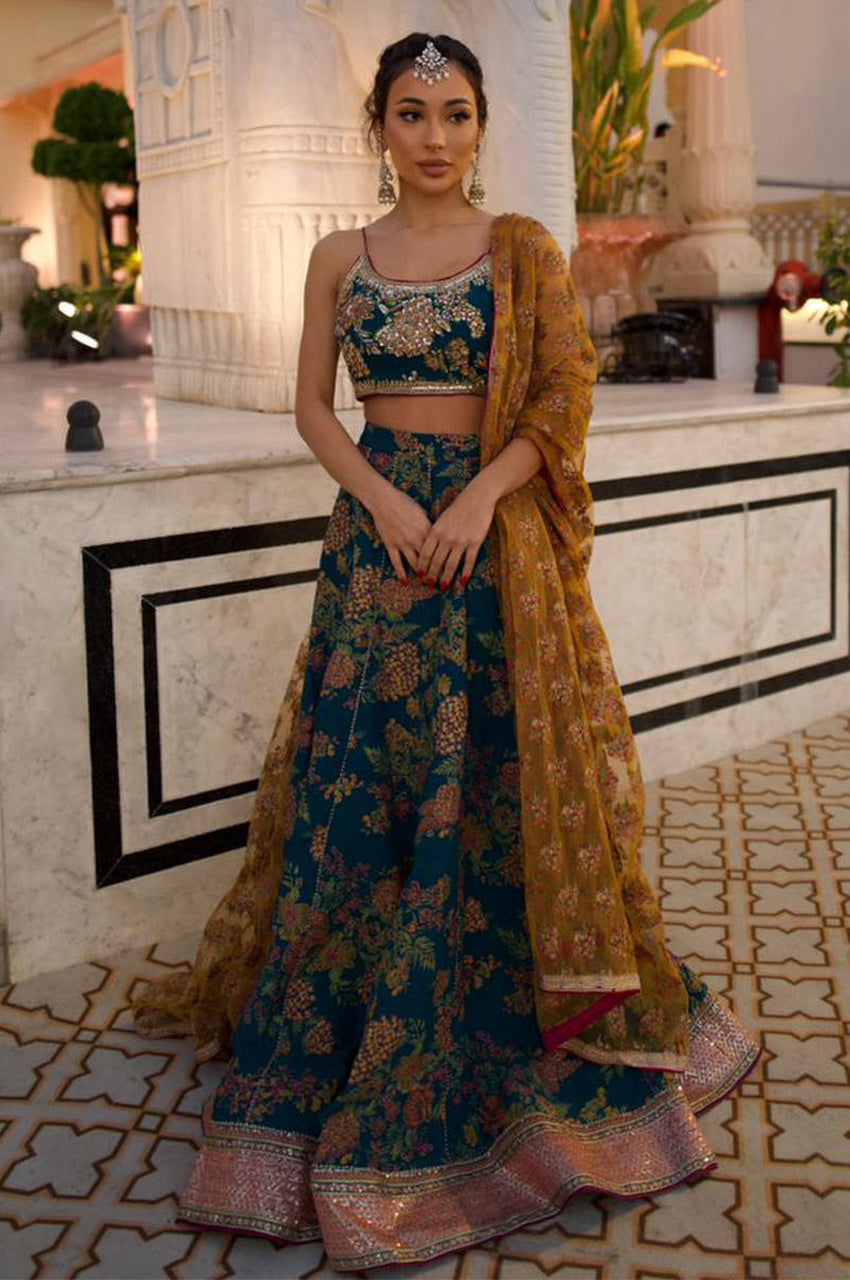 Deep Lake Lehnga Choli