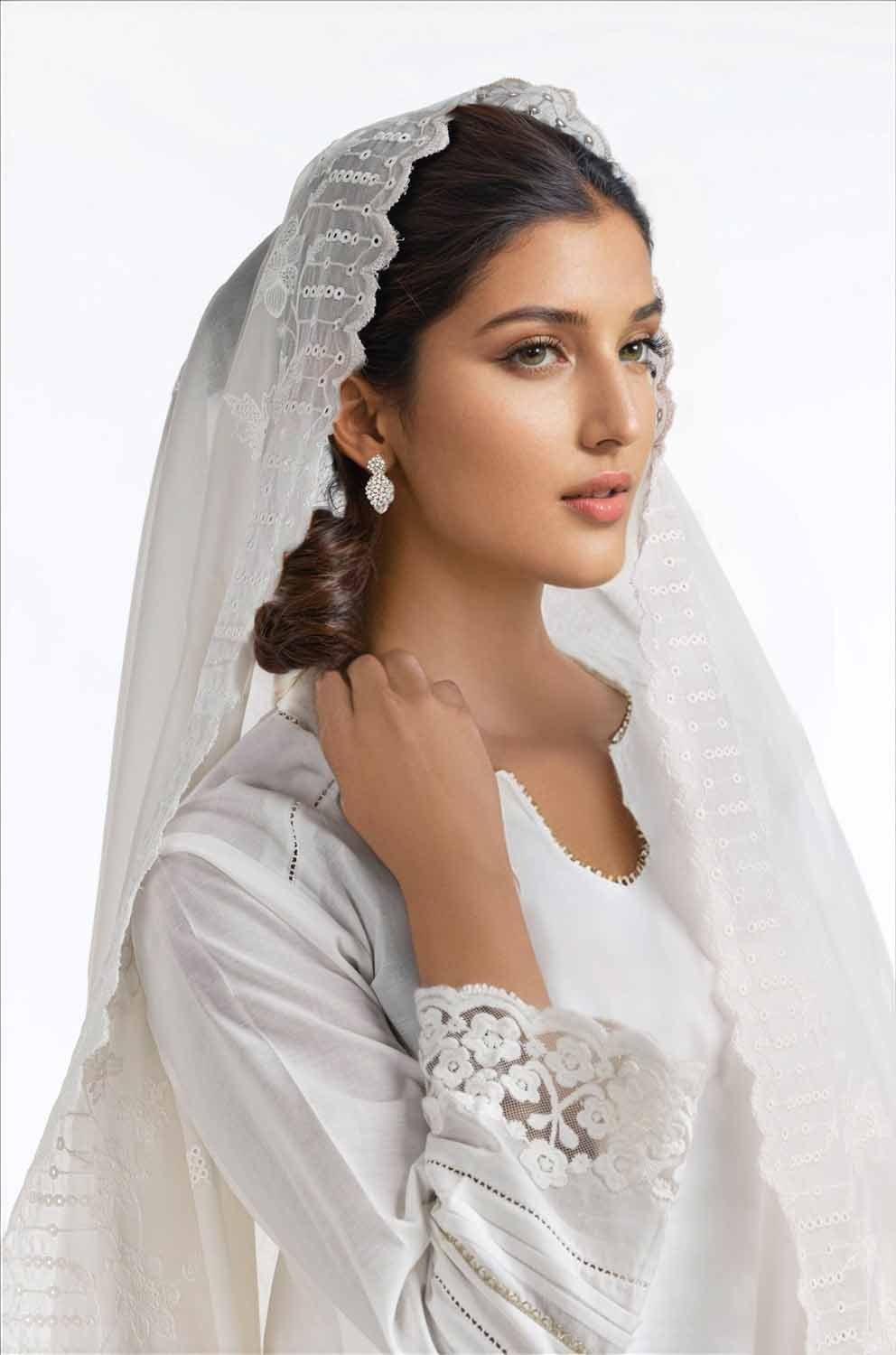 Embroidered Lawn Dupatta