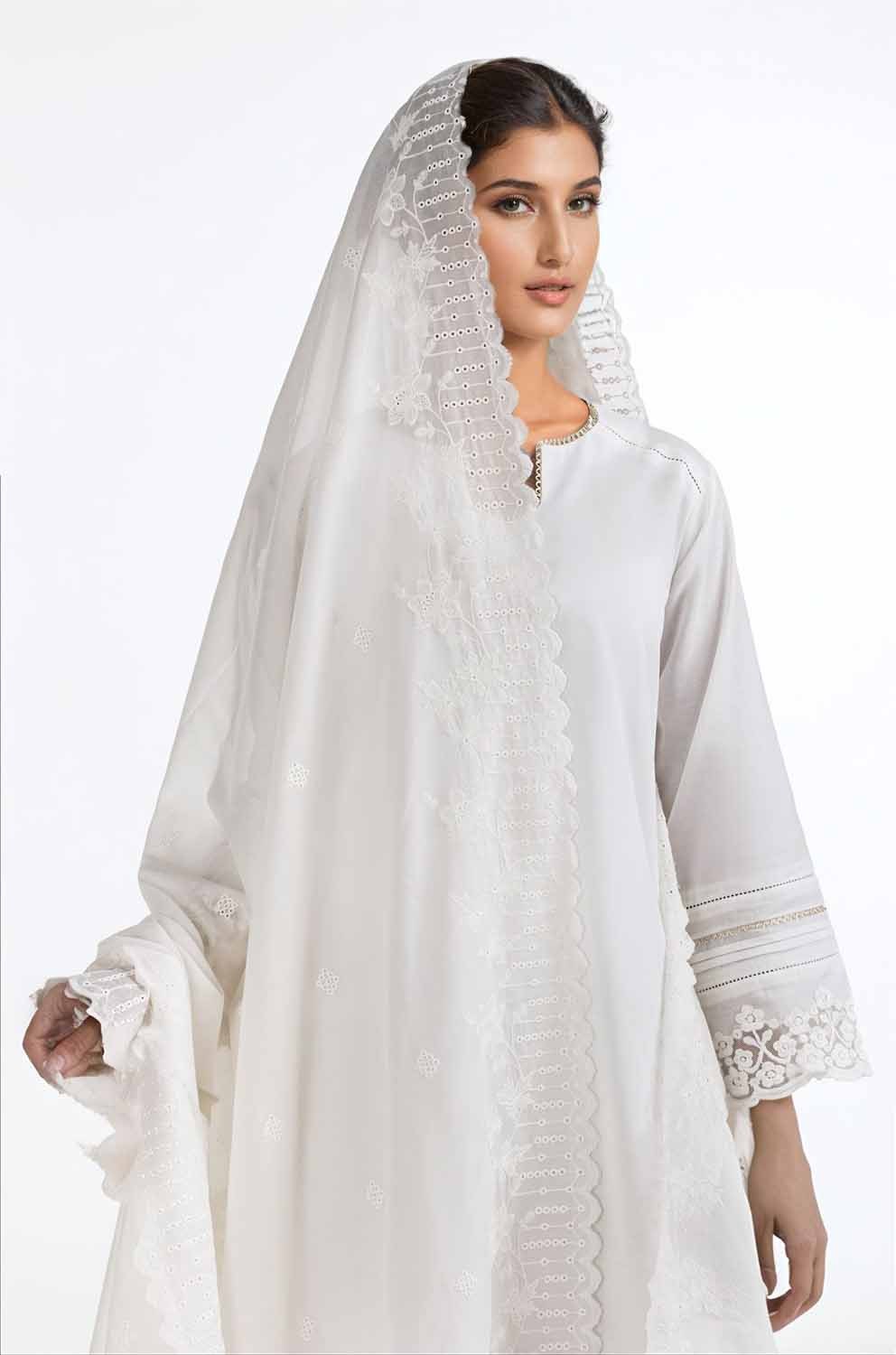 Embroidered Lawn Dupatta