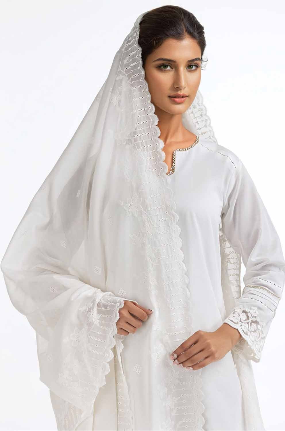 Embroidered Lawn Dupatta