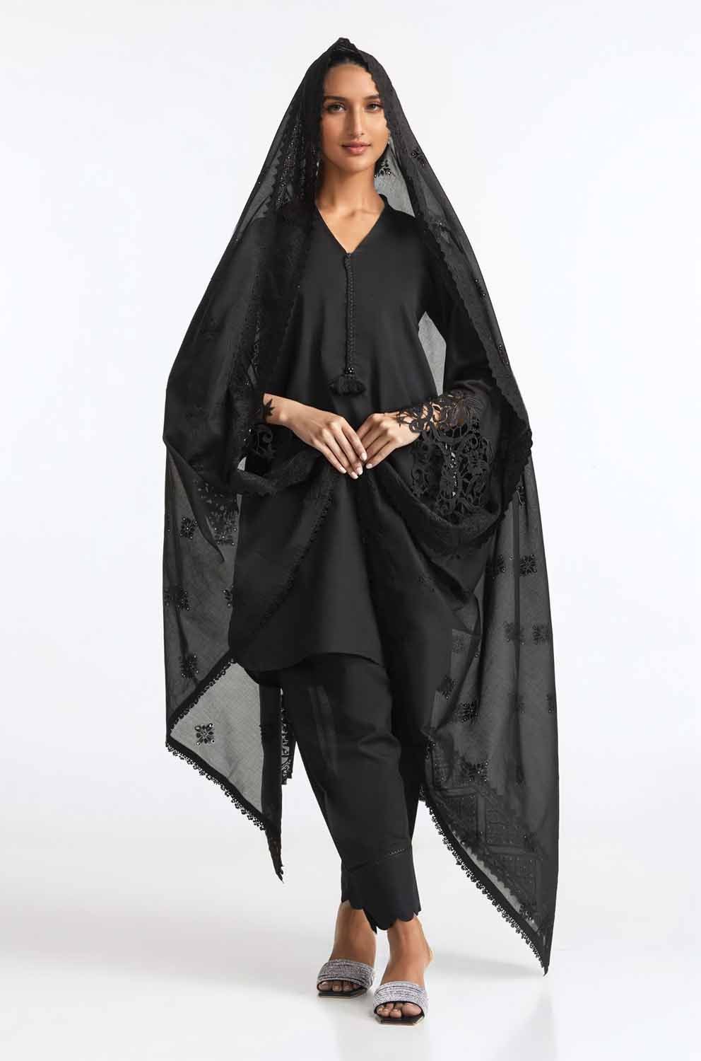 Embroidered Lawn Dupatta