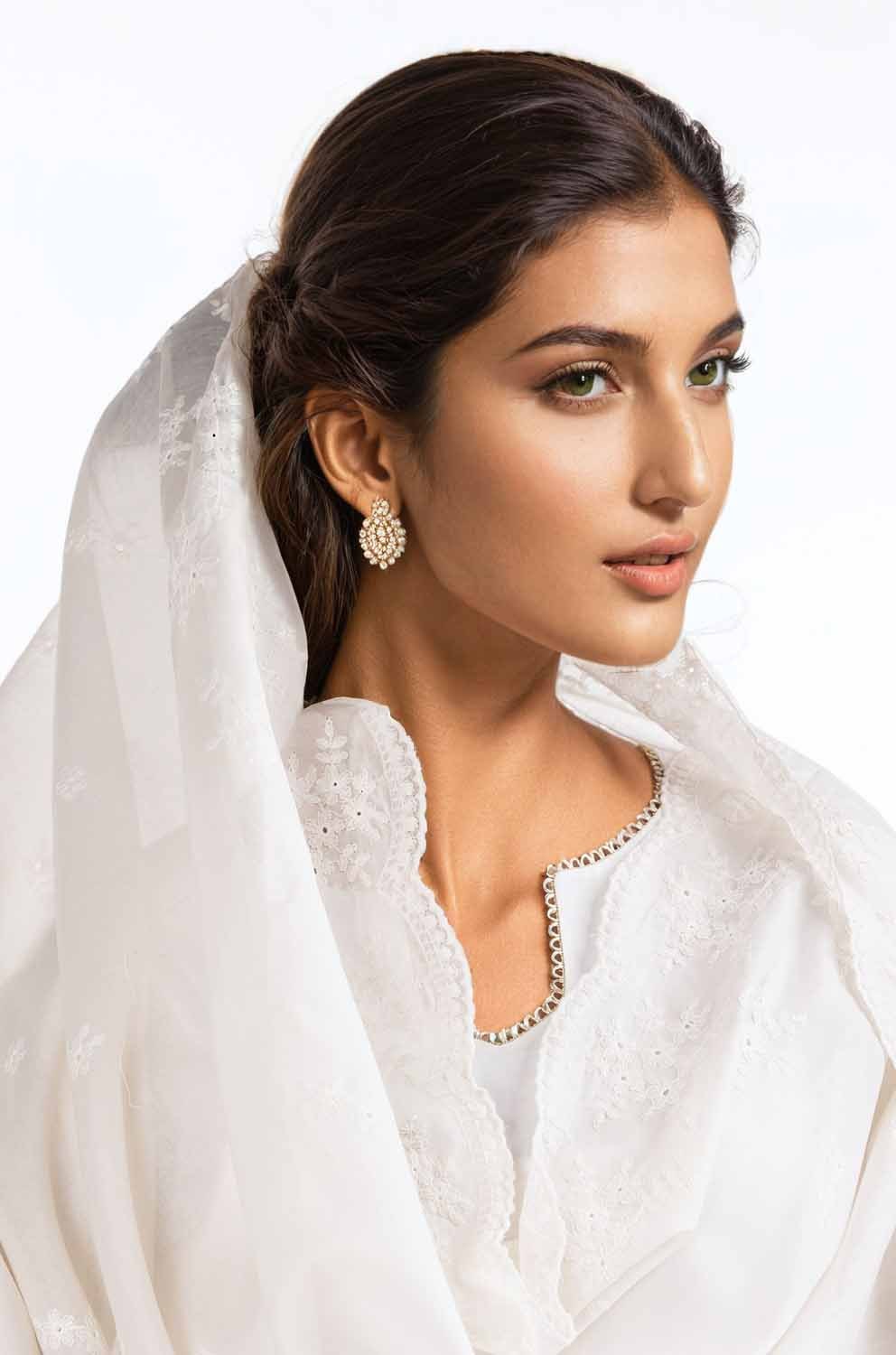 Embroidered Lawn Dupatta