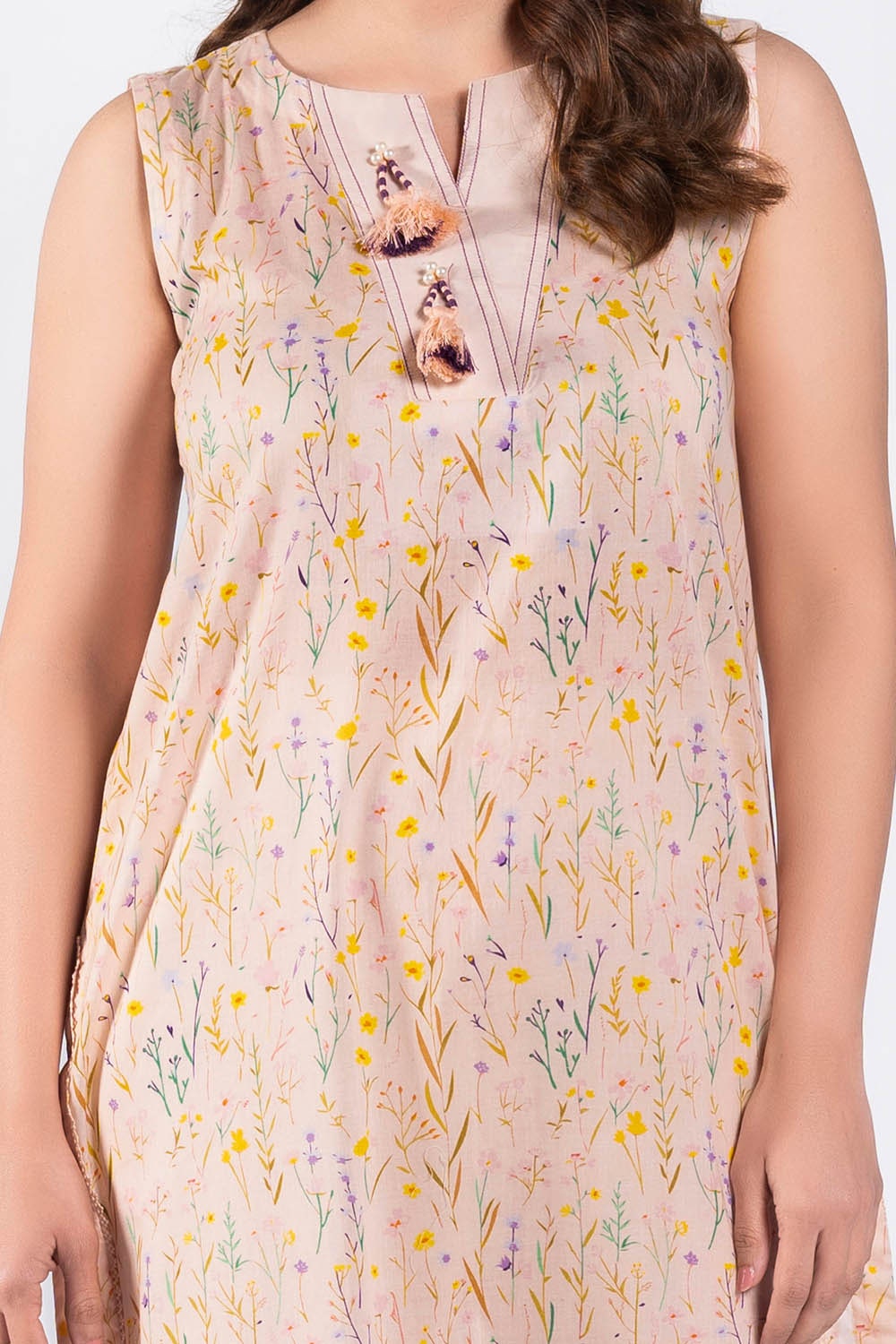 1 Piece Unstitched Printed Lawn Shirt