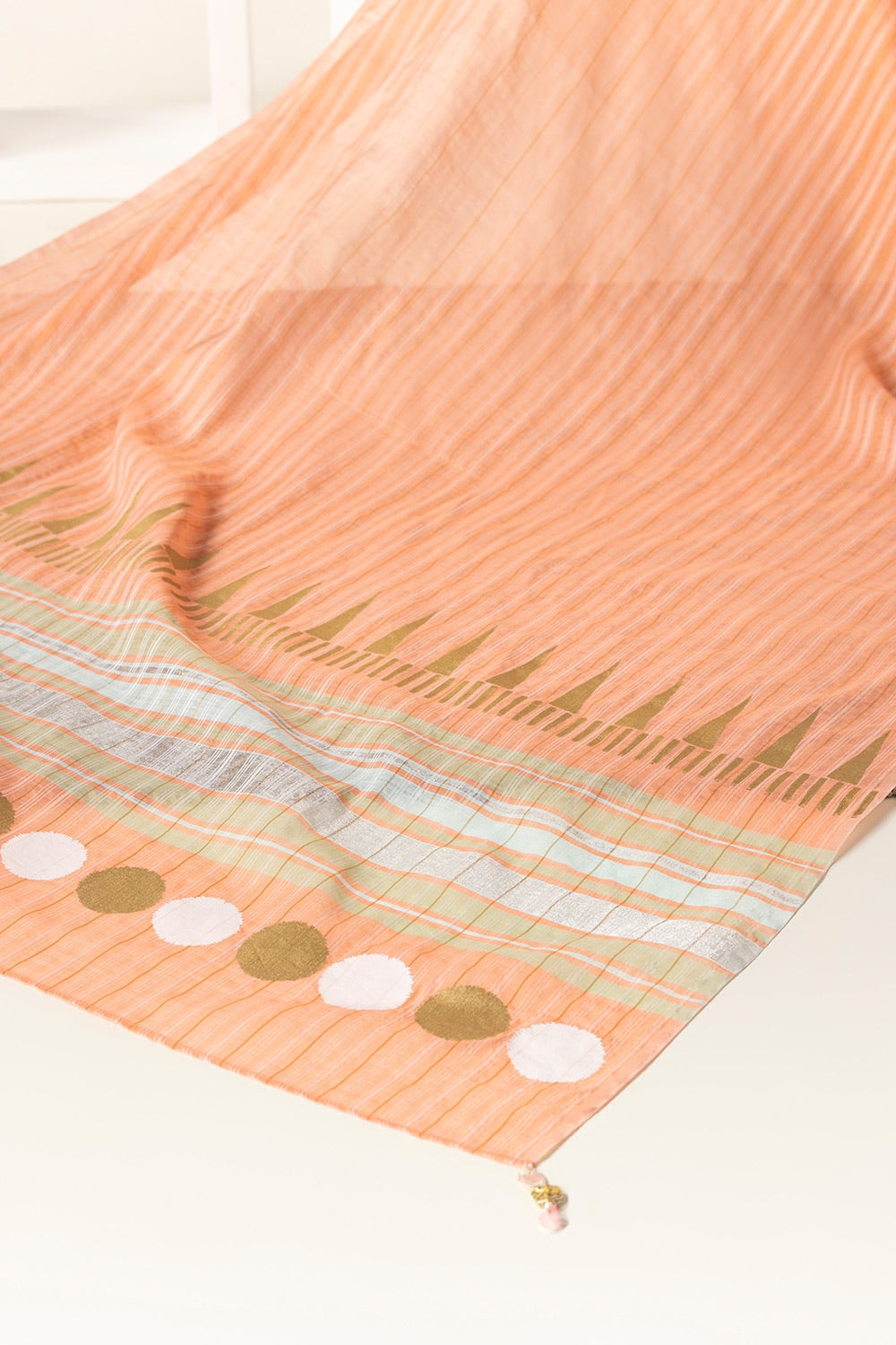 Yarn Dyed Block Printed Dupatta