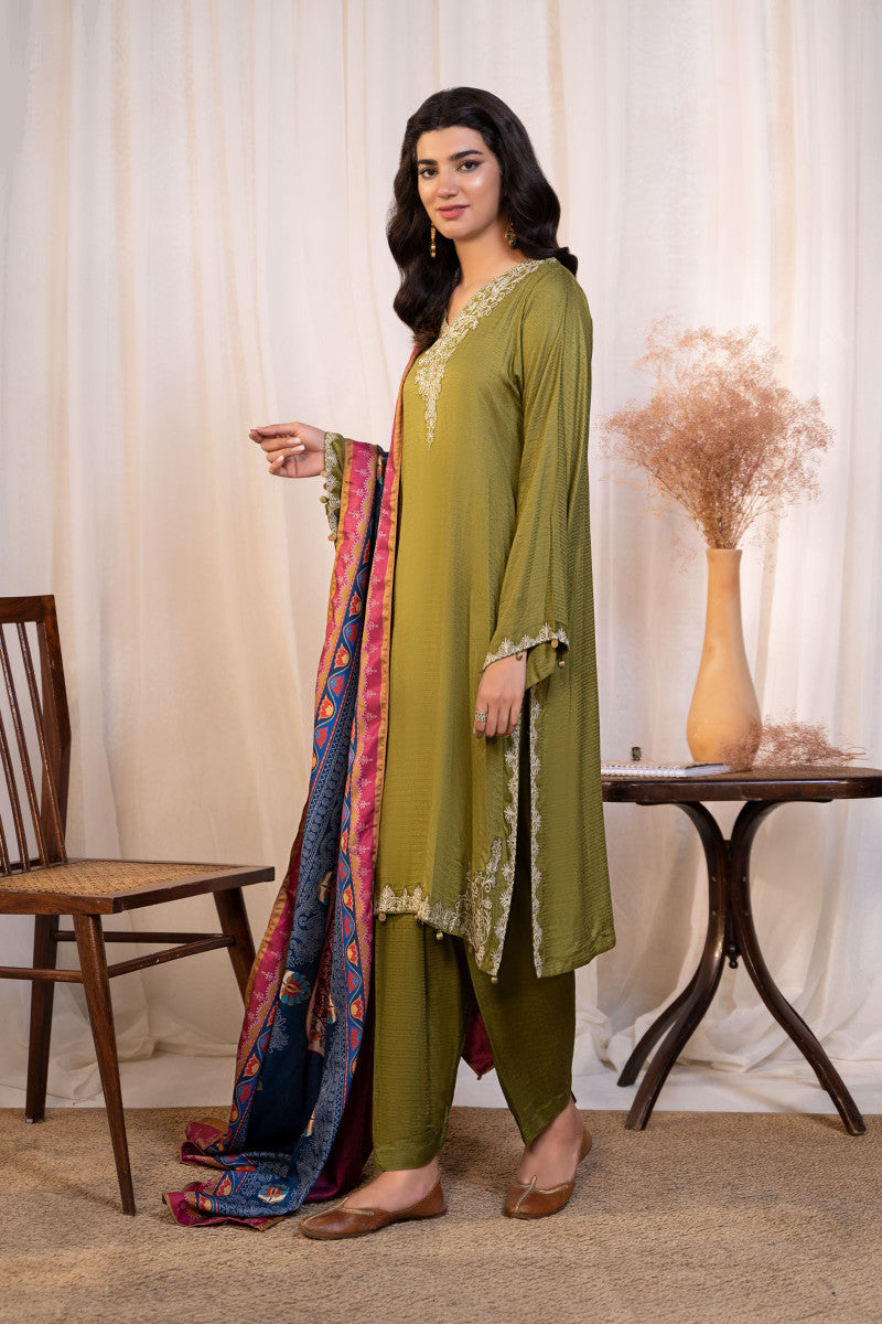 Plain Stitched Chikankari