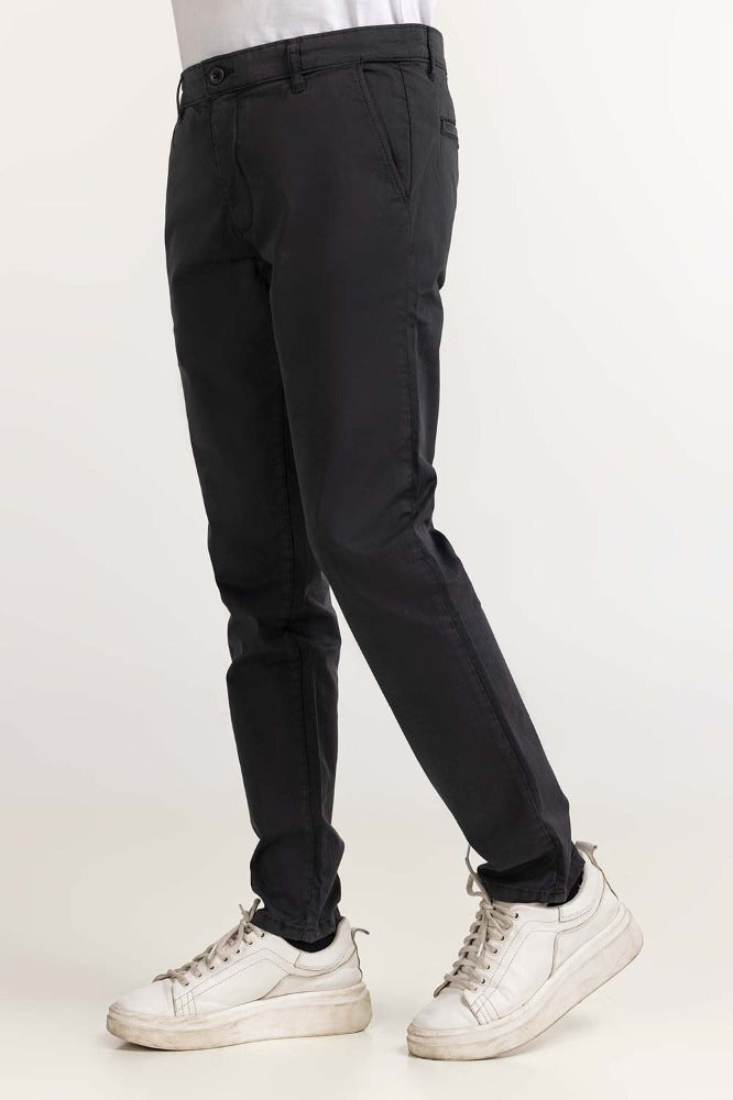 Ebony Basic Dyed Khaki Pant