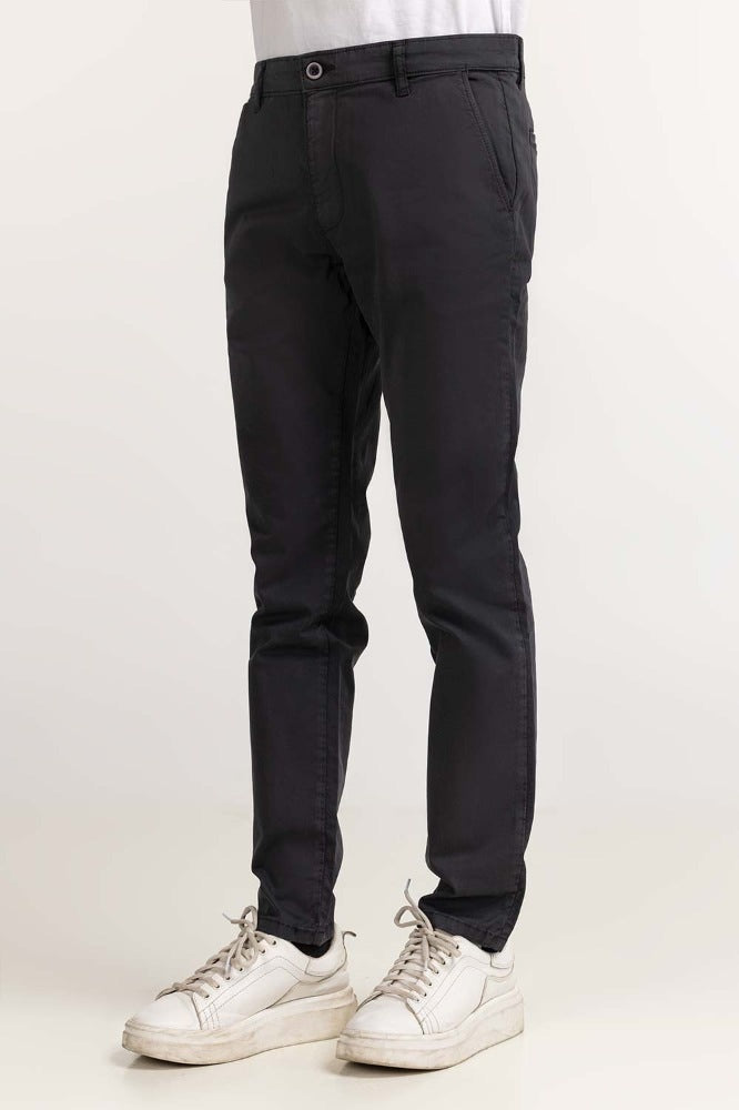 Ebony Basic Dyed Khaki Pant
