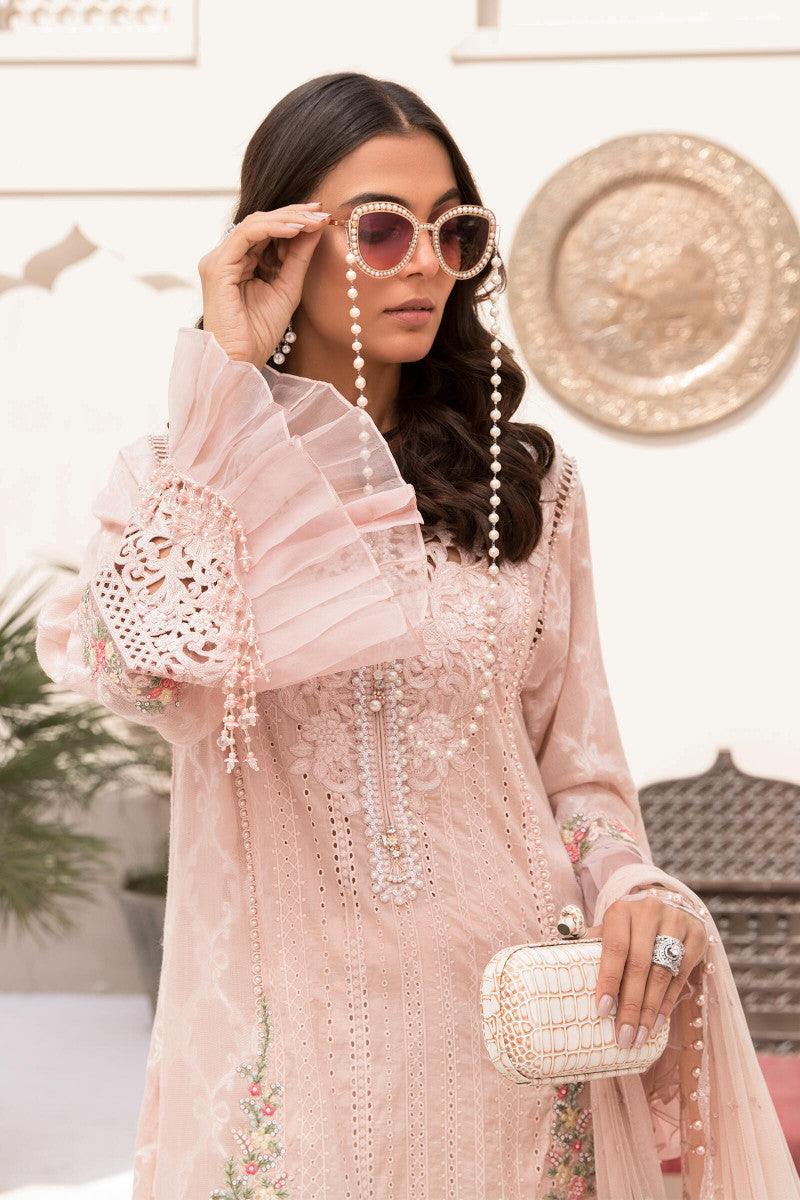 Unstitched Lawn El-21-06-Nude Pink