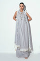 3 Piece Unstitched Schiffli Embroidered Lawn Suit With Embroidered Chiffon Dupatta