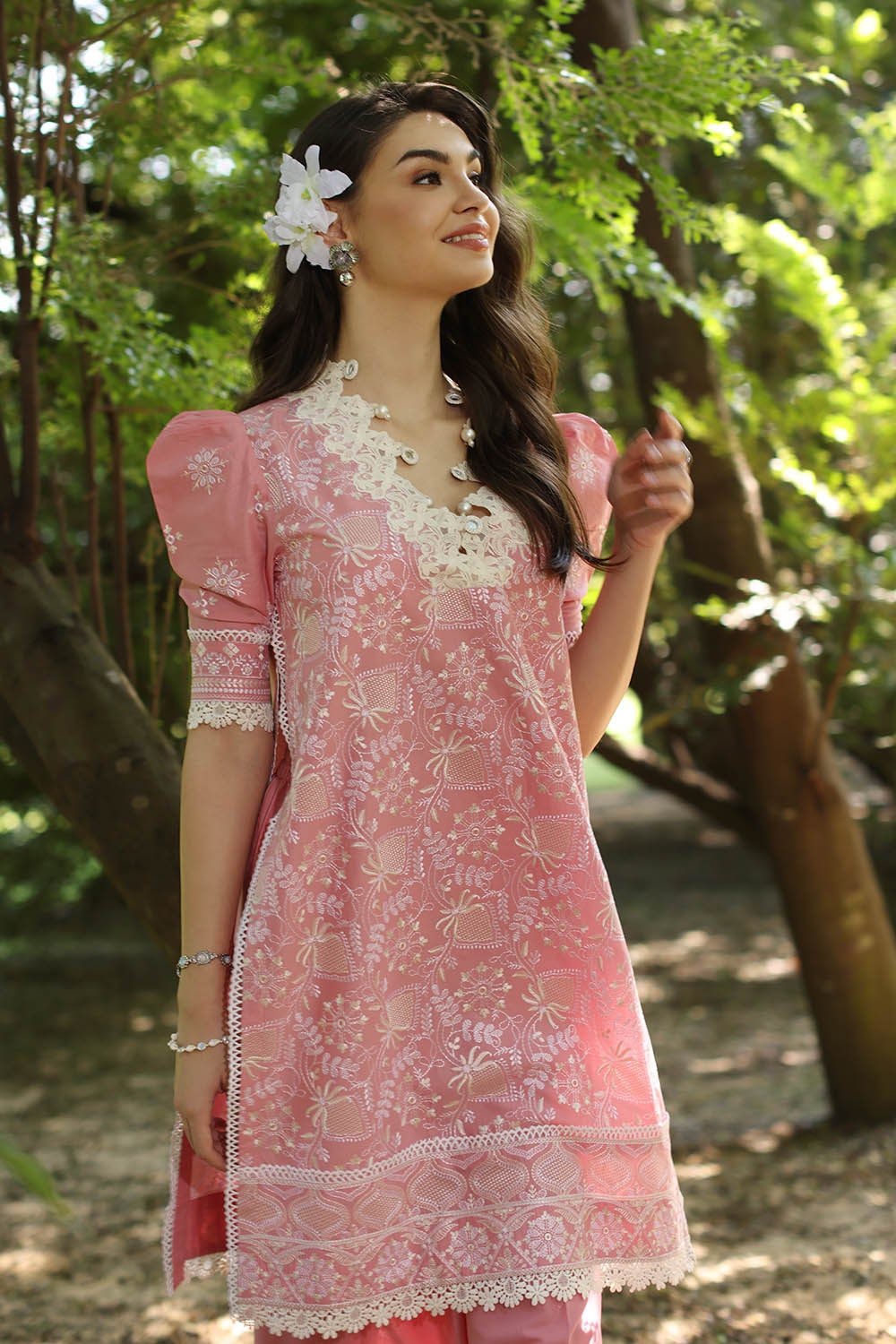 2 Piece Unstitched Embroidered Lawn Suit