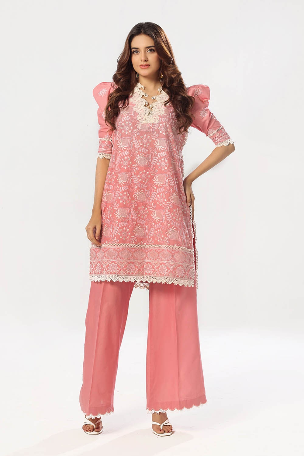 2 Piece Unstitched Embroidered Lawn Suit