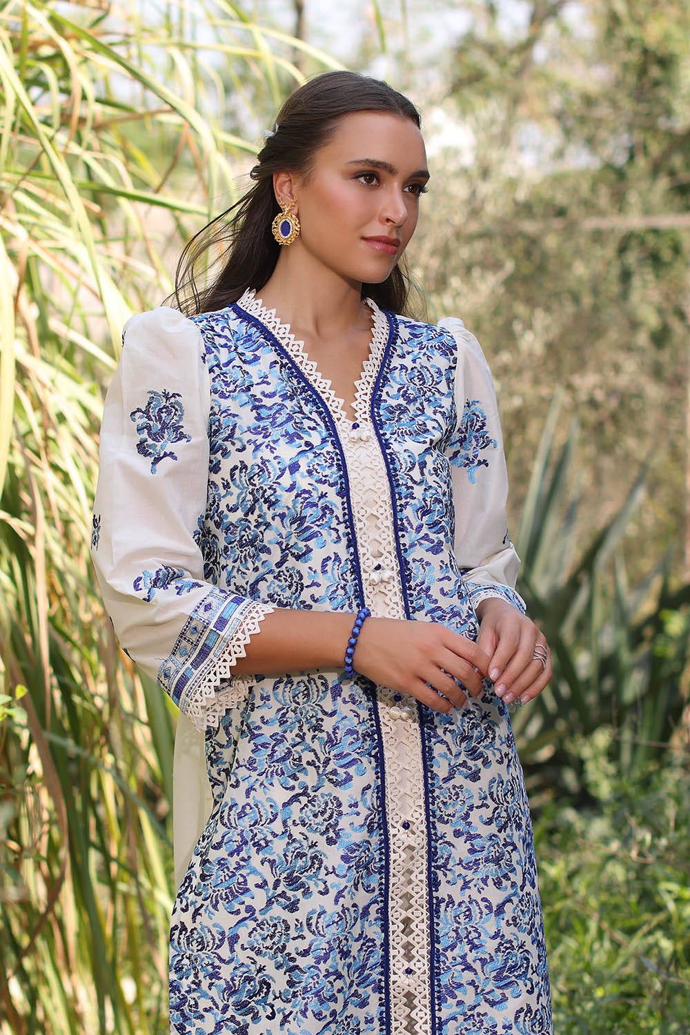 2 Piece Unstitched Embroidered Lawn Suit