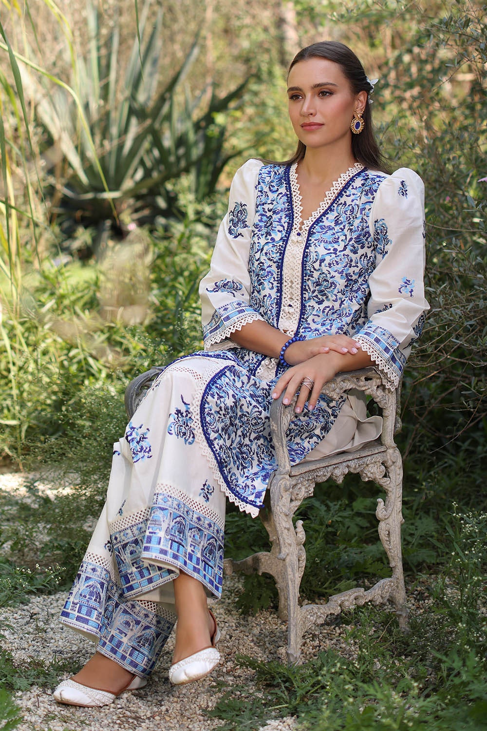 2 Piece Unstitched Embroidered Lawn Suit
