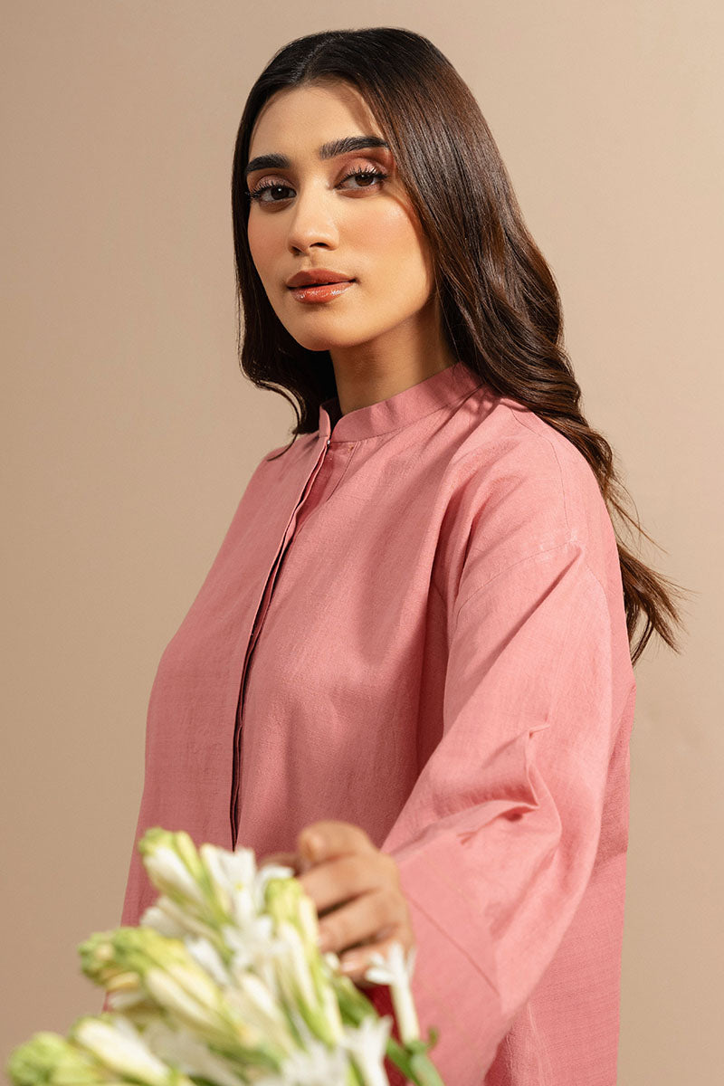 Dusty Rose-2 Pc (Shirt & Trouser)