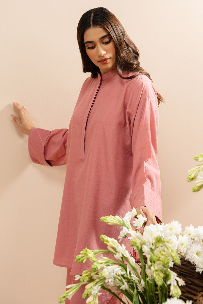 Dusty Rose-2 Pc (Shirt & Trouser)