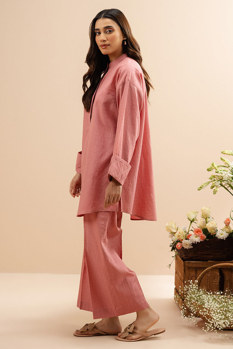 Dusty Rose-2 Pc (Shirt & Trouser)