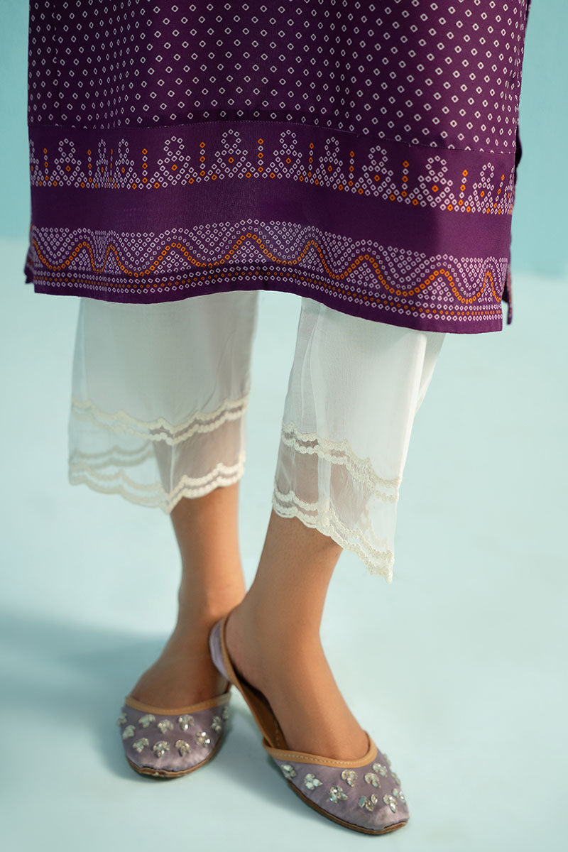 Purple Glam Printed Lawn Shirt