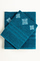 Enamel Combed Embroidered Towel