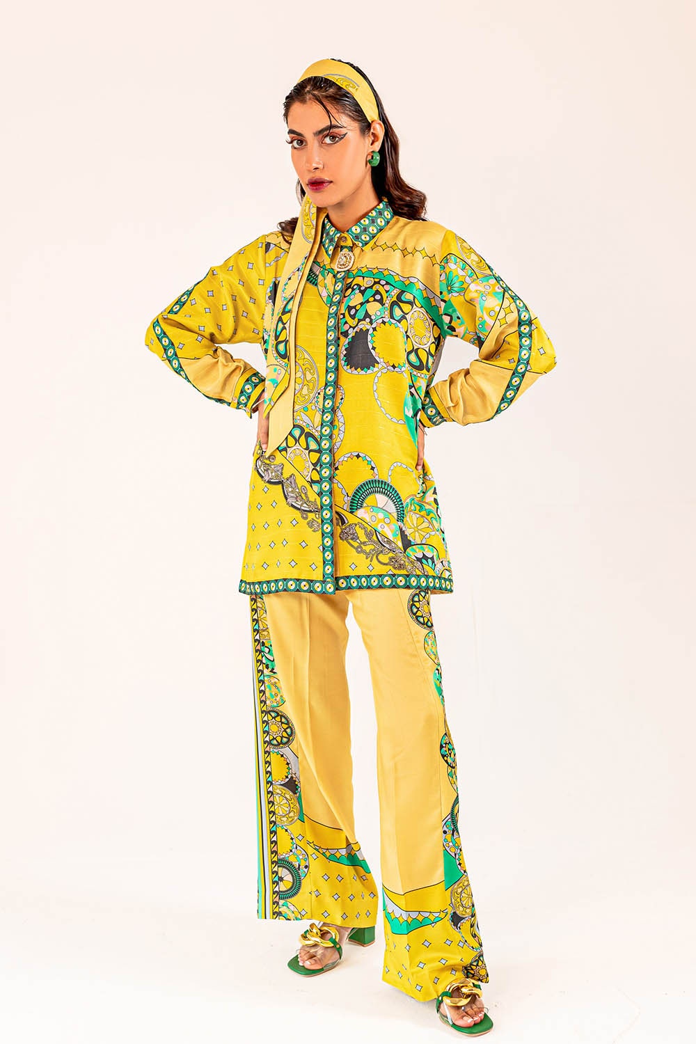 2 Piece Linen Unstitched Digital Printed Suit