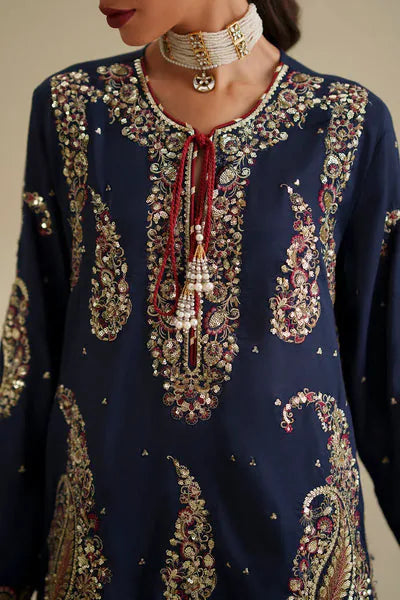Ethnc – Midnight Navy Embroidered Kurta Style