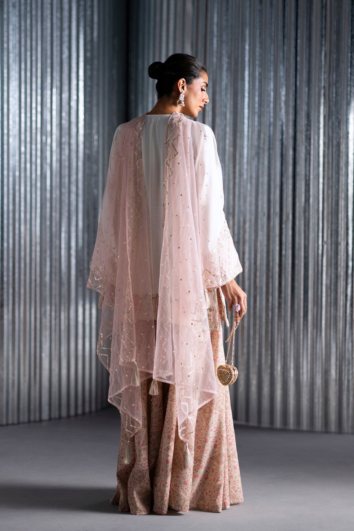 Ethnc – Vanilla Ice Embroidered Sharara Style