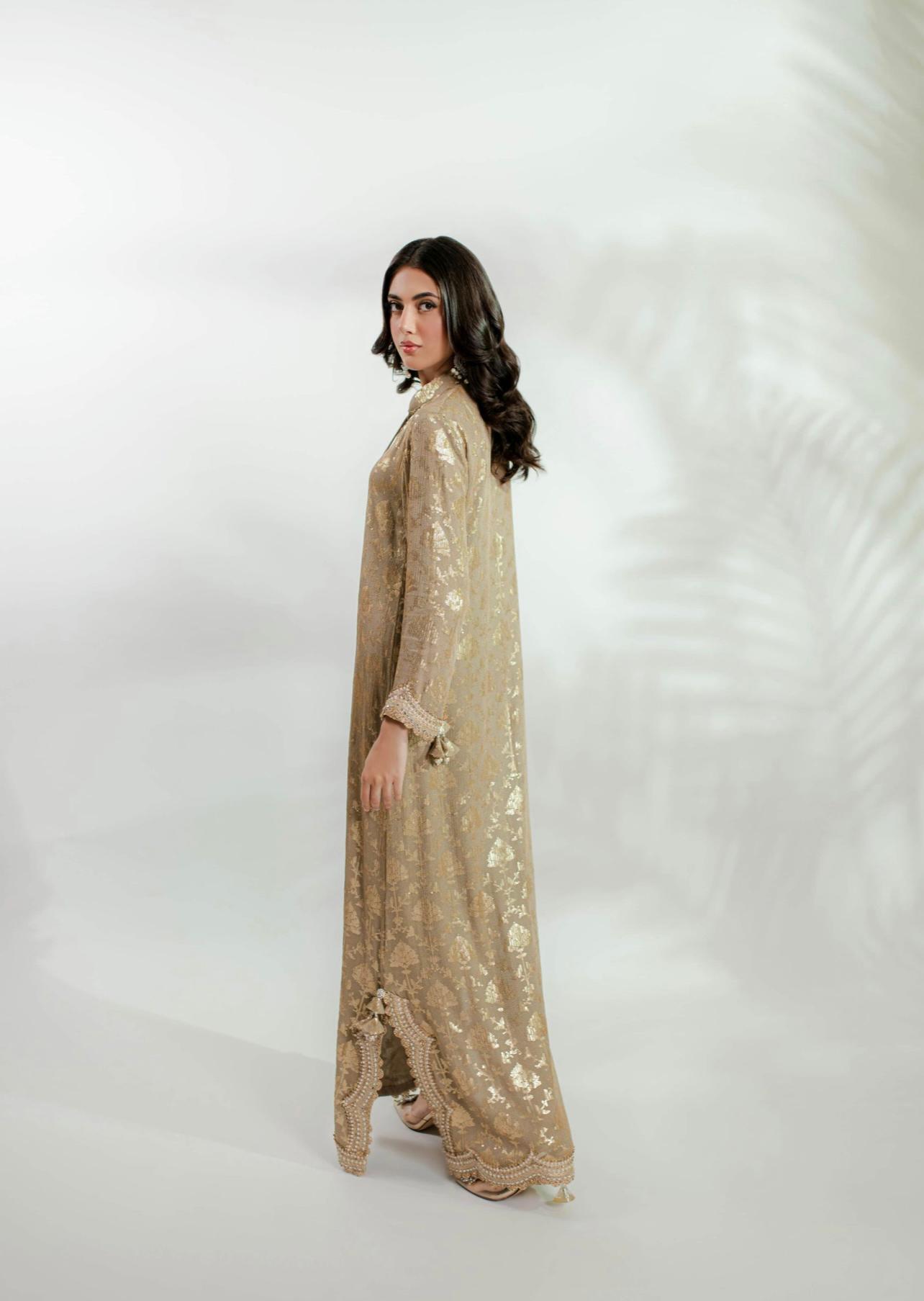 Euphoria Gold Kaftan by Alizay Saad