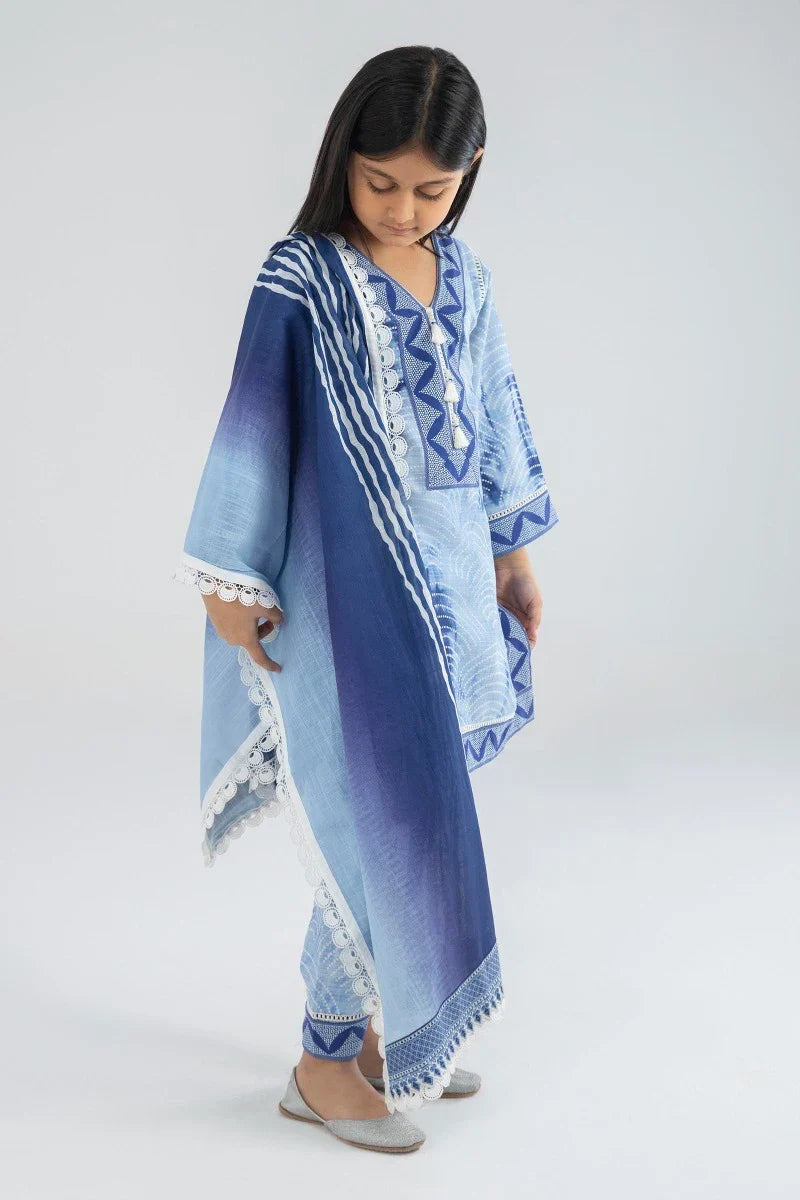 Stitched Mahay Lawn Suit