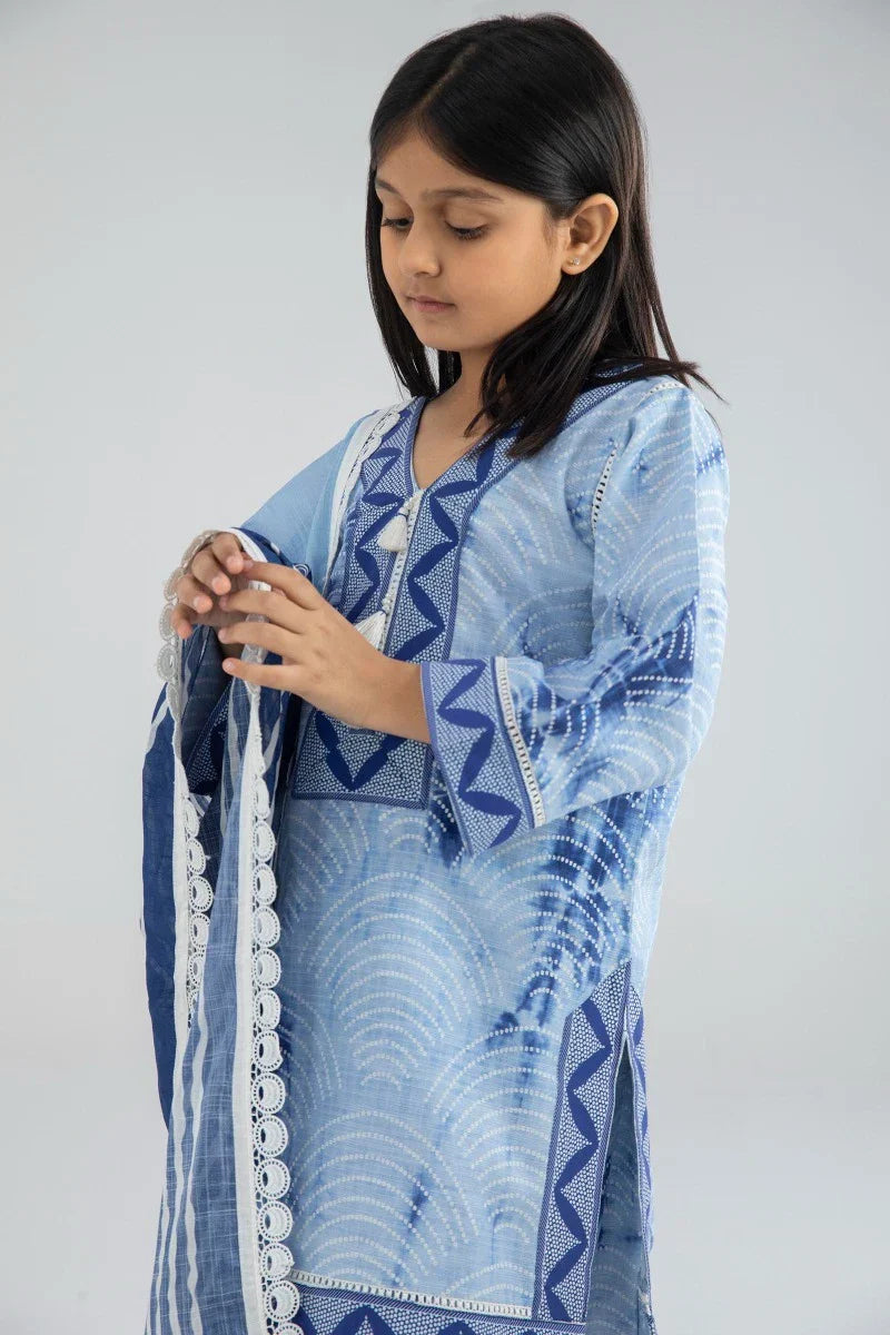 Stitched Mahay Lawn Suit