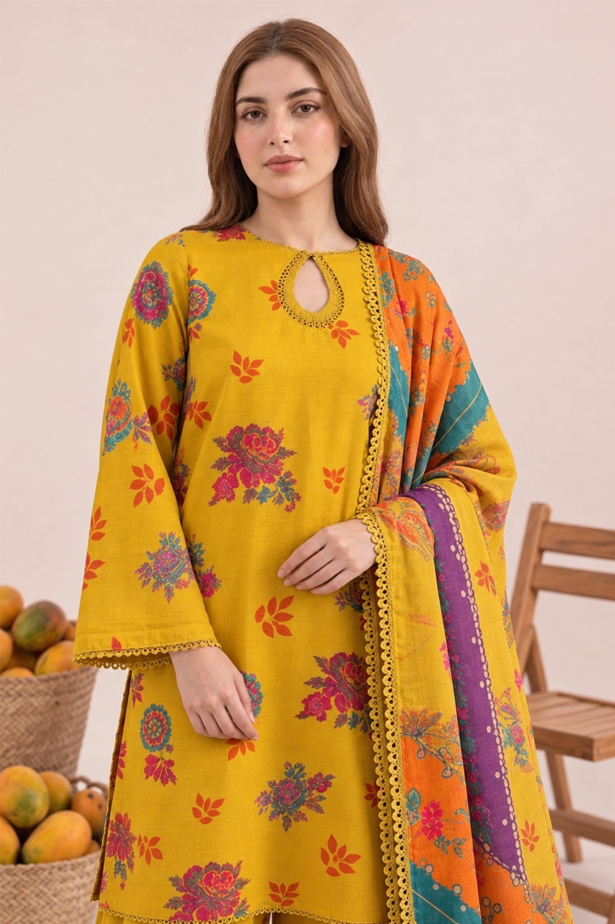 3-PC Stitched Embroidered CPM-6-227