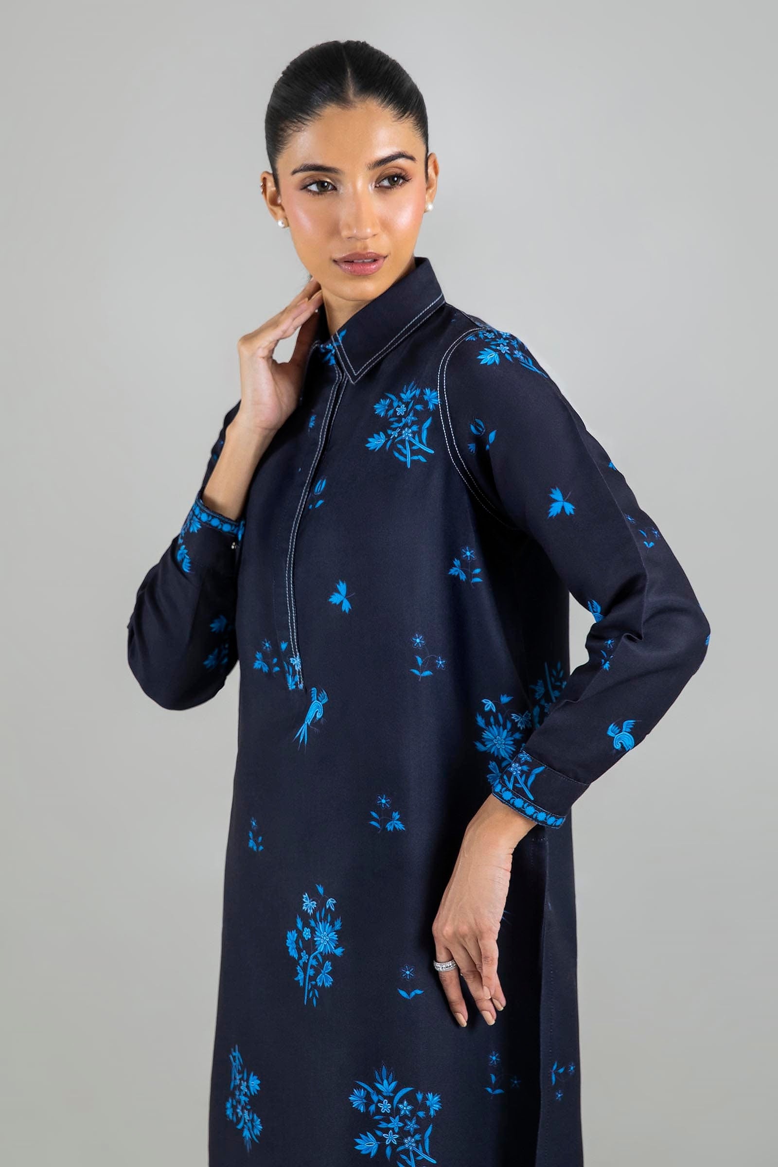 Stitched Basic Printed Shirt