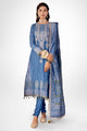3 Piece Embroidered Jacquard Unstitched Suit With Jacquard Dupatta