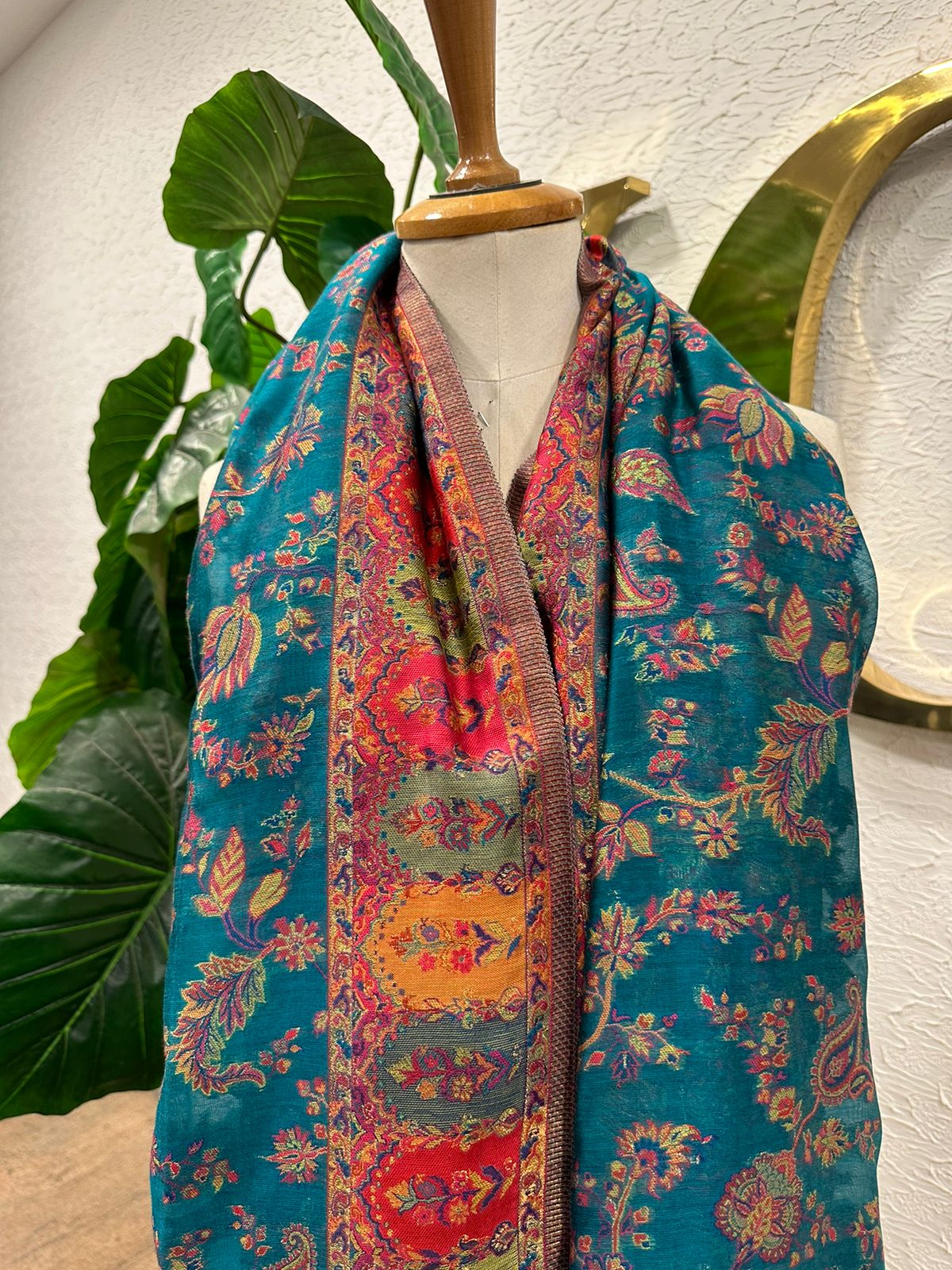Ferozi Blue Shawl