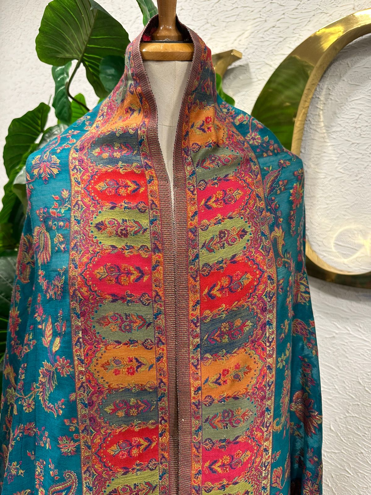 Ferozi Blue Shawl