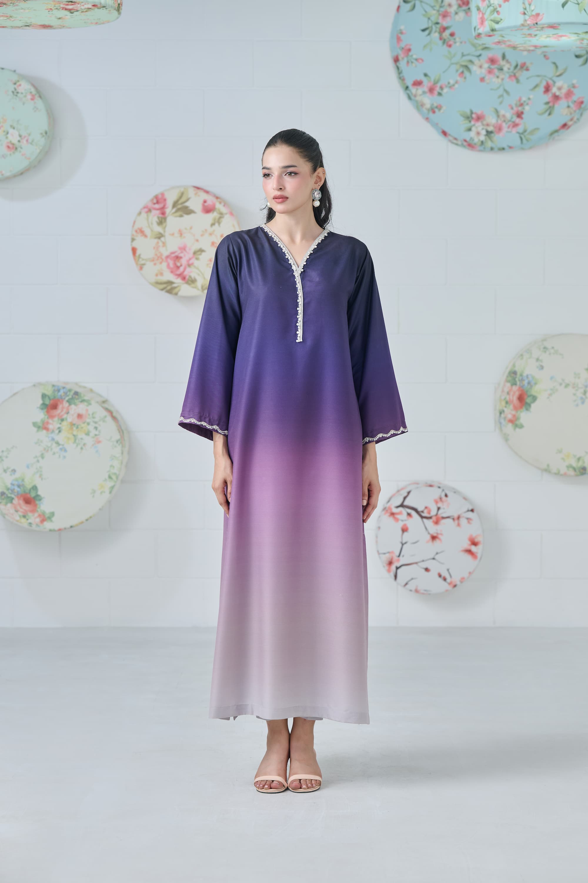 Moonlit Mist Kaftan 2-Piece