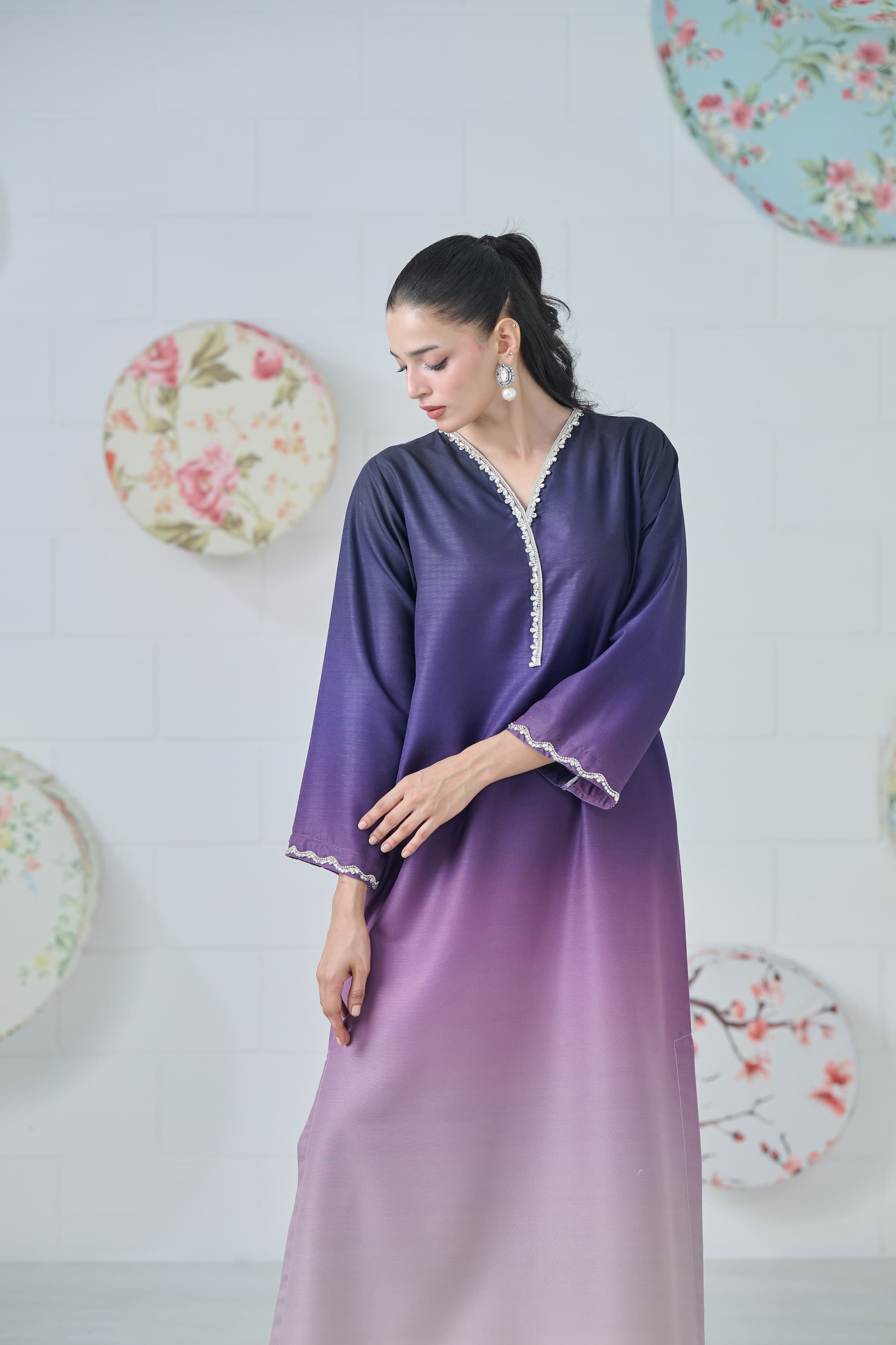 Moonlit Mist Kaftan 2-Piece