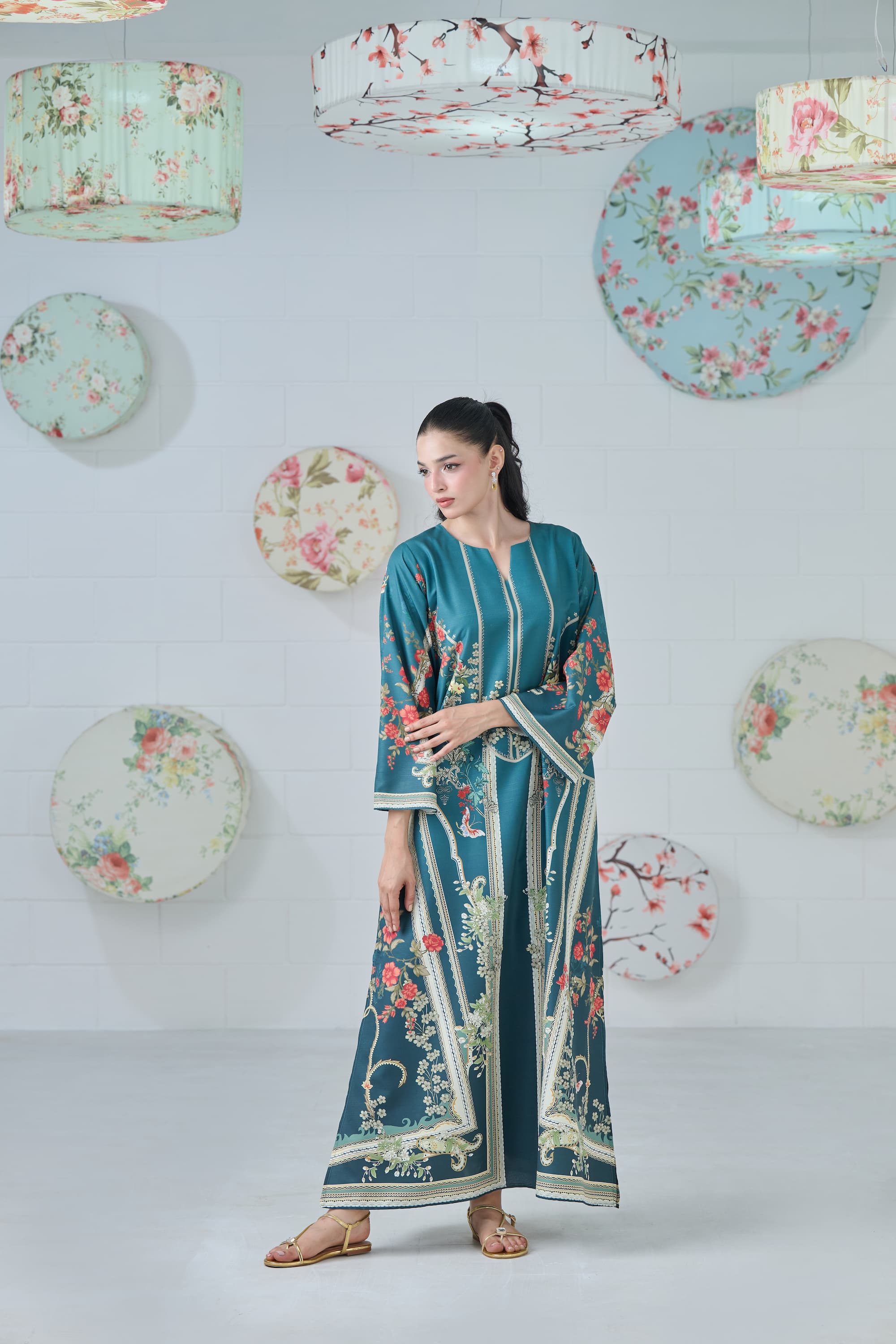 Emerald Affair Kaftan 2-Piece
