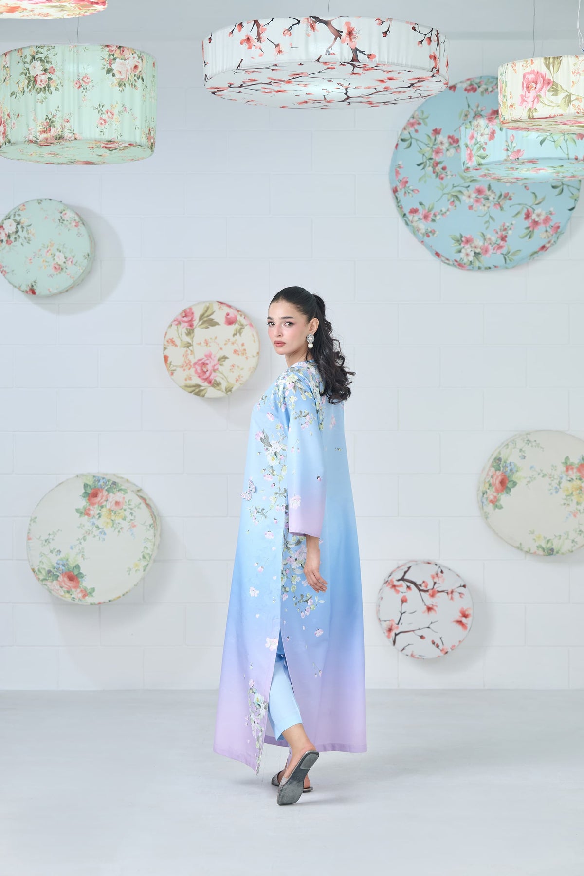 Pastel Bloom Kaftan 2-Piece