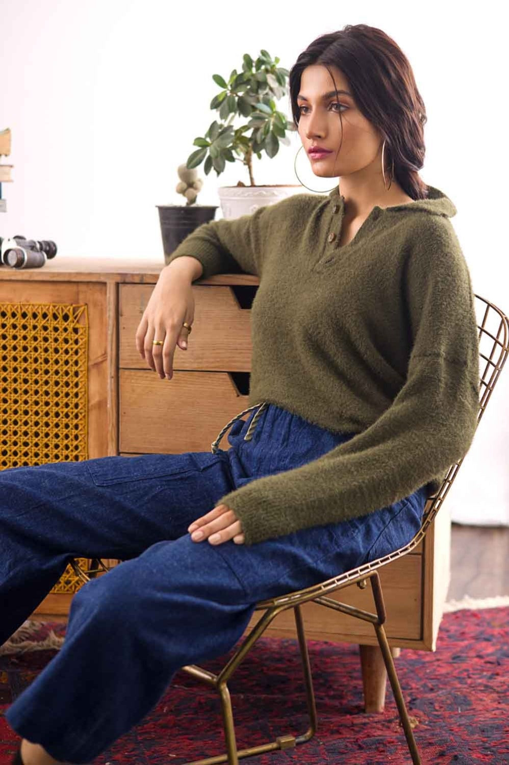Blended Polo Fashion Sweater