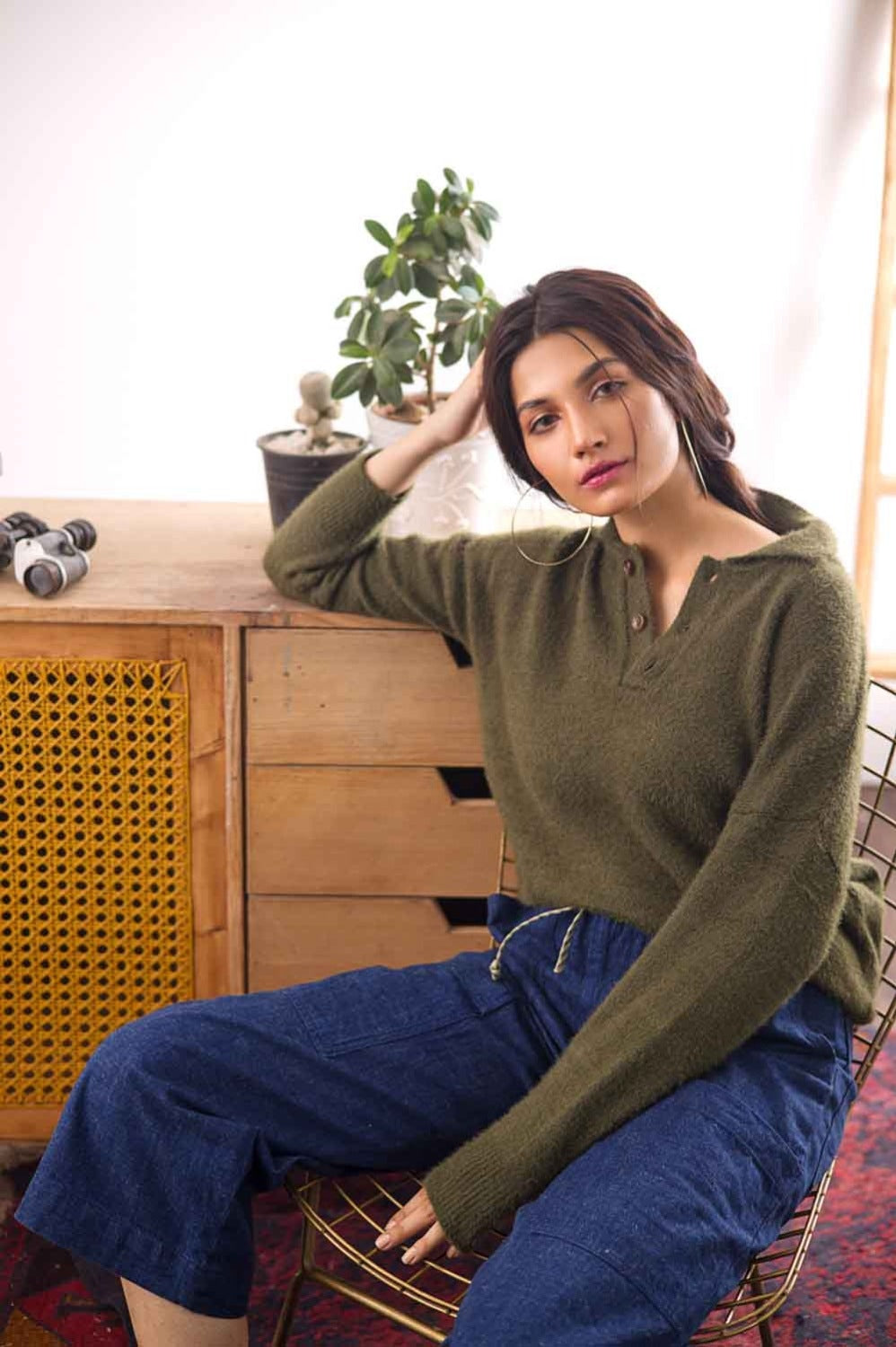 Blended Polo Fashion Sweater