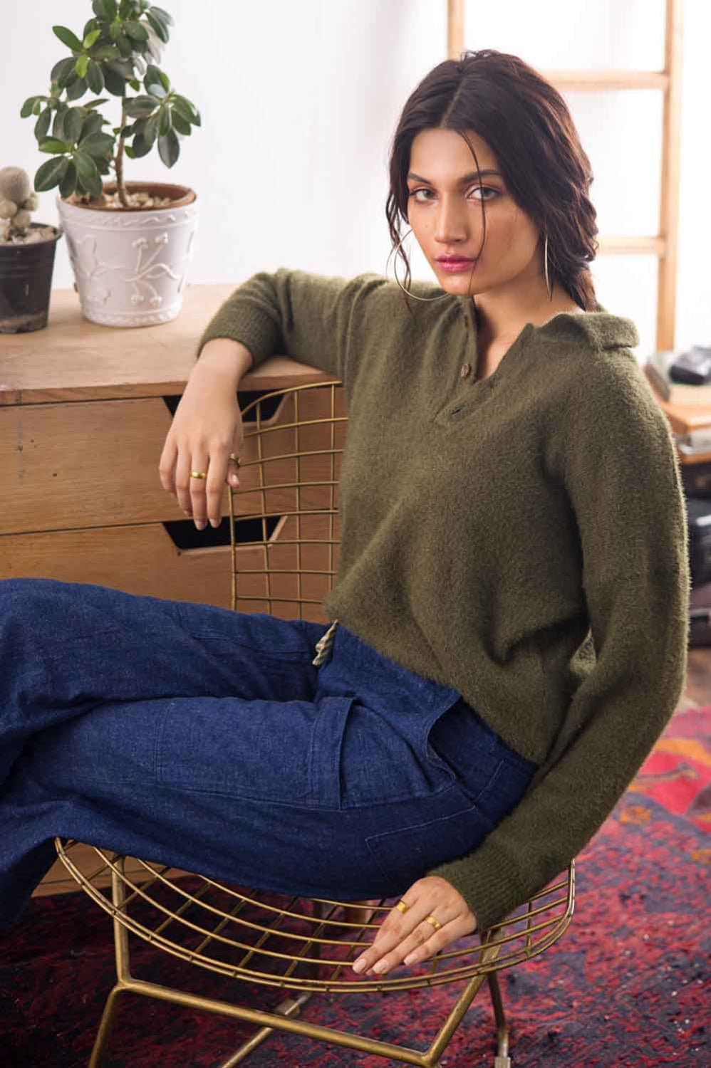 Blended Polo Fashion Sweater