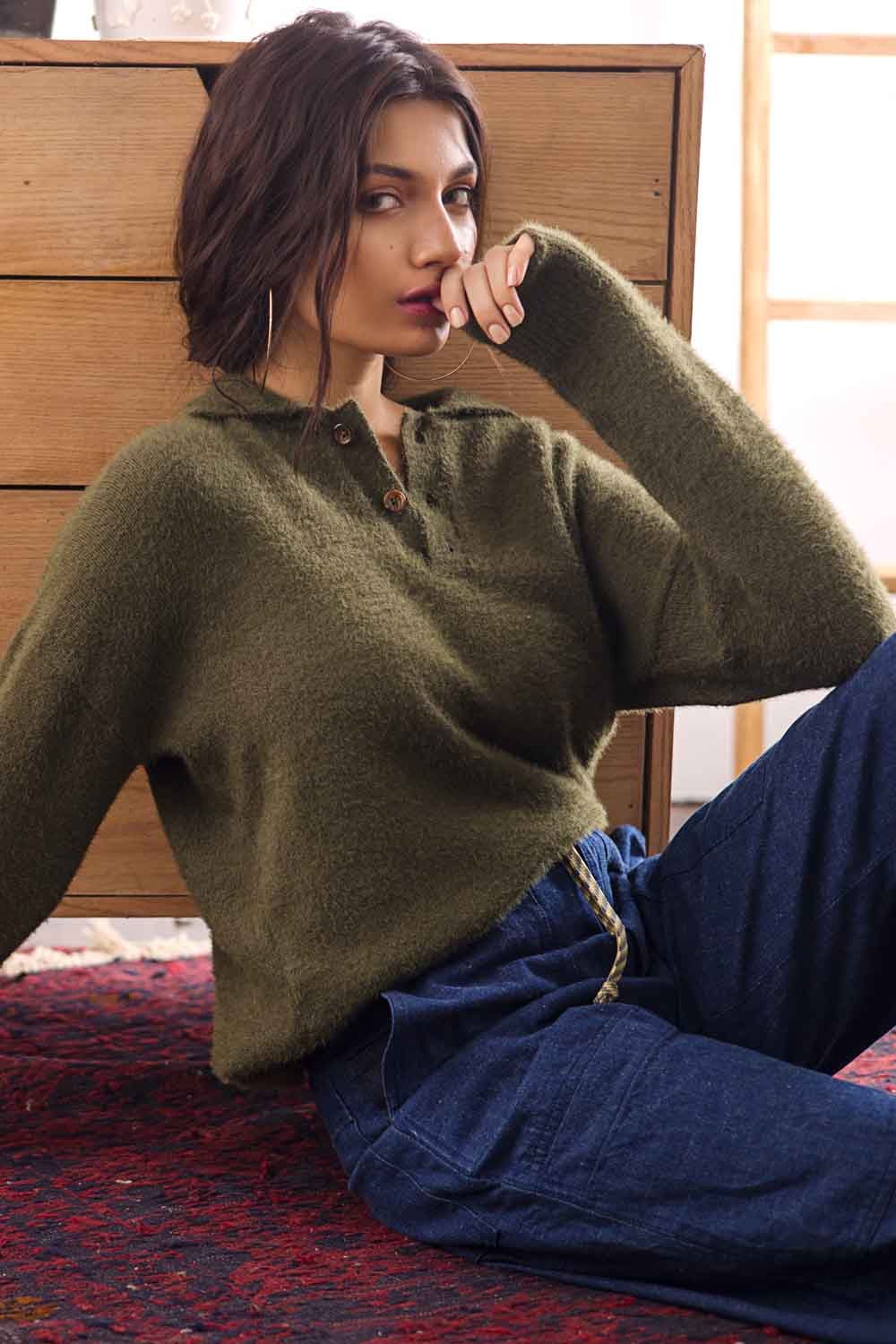 Blended Polo Fashion Sweater